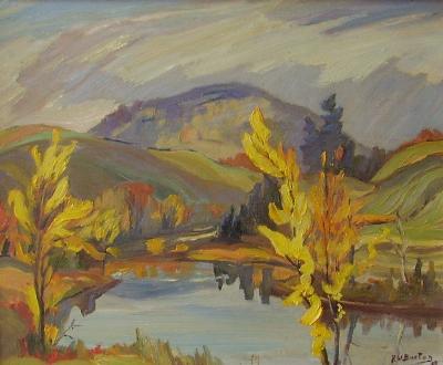 Sample artwork by Ralph Burton (1905 - 1983), known for landscape, figure in landscape painting, buildings - View similar artists and auction records